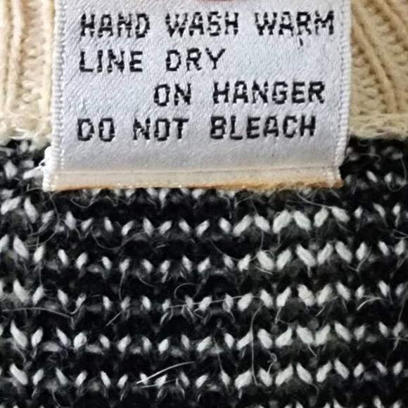 Vintage Gabrielle Knit V-Neck Pullover Southwest Print Sweater Large - Picture 4 of 6